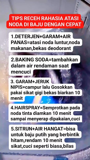 1.8M views · 7.7K reactions | tips membersihkan noda pada baju dengan cepat. #tips #infosehat #tipsandtricks #kesehatan #lifehacks #membersihkannoda | Aila vlog's | Facebook