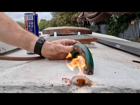 Naturally, I set fire to the boat whilst welding on the roof!