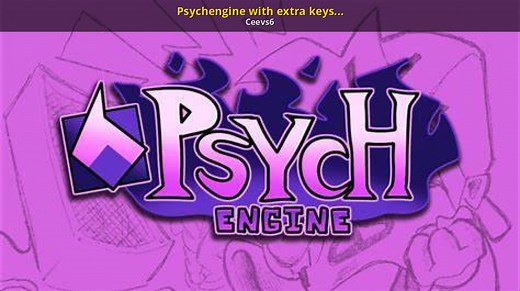 Psychengine with extra keys (18k) Mod for Friday Night Funkin' | FNF Mods