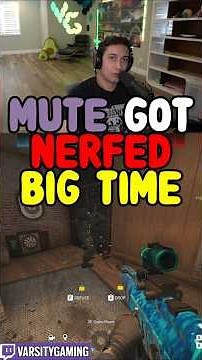 MUTE GOT MEGA NERFED (SIEGE SCHOOL) #shorts