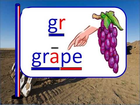 R Family Consonant Sounds BR, CR, DR, FR, GR, PR, TR, WR