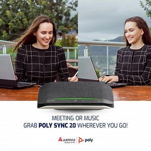 POLY SYNC 20 - It's slim and portable. Take it for your meeting anywhere with you. | aamra companies