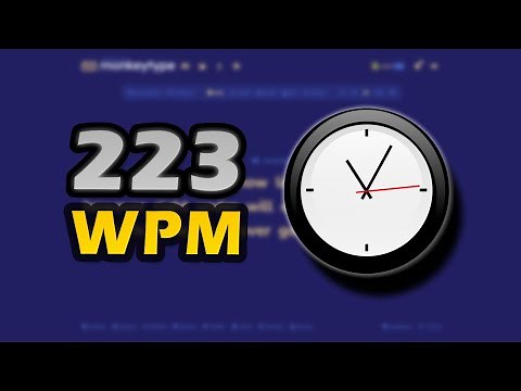 Typing 223 WPM for an hour... (WR)