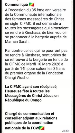 Vidéos de MCCS Brazzaville FOW Officiel (@mccs.brazzavilleofficiel) avec Tout Va Bien - Blaise Kinkala