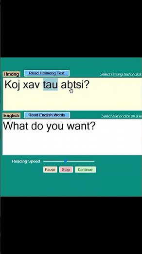 What do you want in Hmong #english #hmong #learning