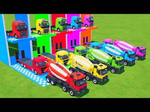 TRANSPORTING ALL POLICE CARS and AMBULANCES with MAN TRUCKS | Farming Simulator 22