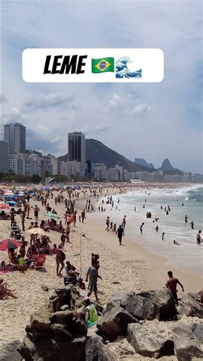 🇧🇷🌊Leme beach 🏖️🌞Rio de Janeiro Brazil