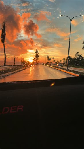 Driving around my suva park . #sunset #fijitiktok🇫🇯 #family