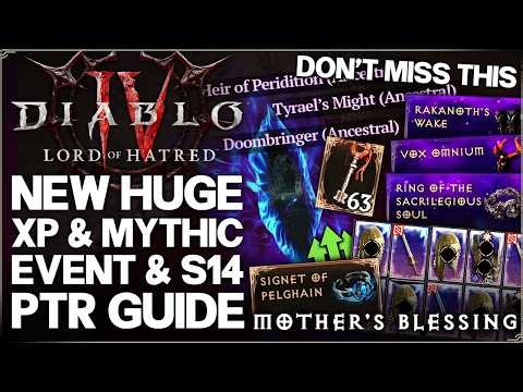 Diablo 4 - WARNING: New Big Update, OP Mythic Goblin Event, Season 14 PTR Guide, Class Buffs & More!