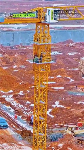 거대 타워 크레인의 높이가 올라가는 비밀! 텔레스코핑 인상 작업 풀스토리 #worker #process #towercrane #construction #engineering