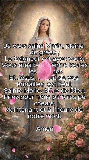 🙏 Je Vous Salue Marie – Prière Catholique Puissante | Ave Maria | Prière Quotidienne