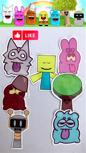 Incredibox Sprunki - Nuggets Edition (Mod) color mixing #incredibox #sprunki #satisfying #nuggets