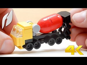 How to Build a Microscale Lego Concrete Mixer (MOC - 4K)