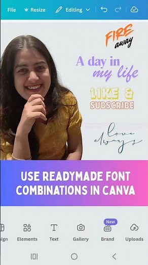 Use readymade font combinations in Canva! #shorts || Vibha Puri