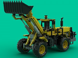 LEGO MOC-61676 LEGO Technic 8265 Front Loader 2.0 Fully Motorized Powered Up Bluetooth Phone Control (Technic 2021)