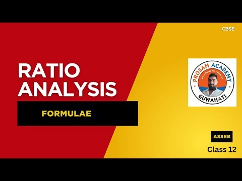 Ratio analysis || class12 || Formulae || Accountancy || Explain in Assamese