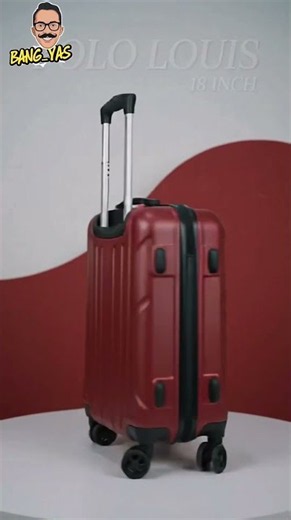 Polo Louis 18-Inch Hardcase Luggage Cabin Friendly Original - Impact Resistant, 3-Digit Lock, Spi...