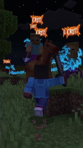 Max Crit + Knockback Build 💀⚡ #minecraft #addon