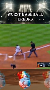 Worst Baseball Errors #baseballlife #mlb #baseball #beisbol | Beisbol Viral