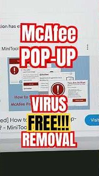 McAfee VIRUS POP-UP REMOVED!!! FREE REMOVE POP-UP Norton #laptop #virus #removal PT2 Link n discrptn