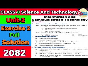 Class 8 Science Exercise 2 Answers English Medium | Class 8 Science Unit 2 Exercise 2 Solution 2082