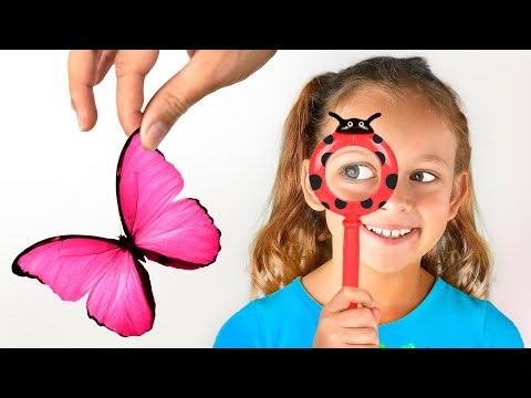 Learn About Insects with Maya - Magnifying Glass, Microscope & Size Science