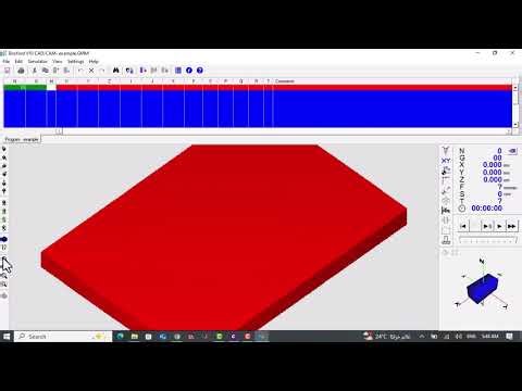 Boxford Milling G-Code Example