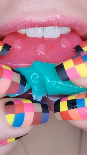 195K views · 777 reactions | ASMR Satisfying Eating Watermelon Jelly  #asmr #jelly #satisfyinglips | Satisfying Lips | Facebook