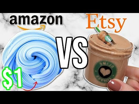 $1 AMAZON SLIME VS $1 ETSY SLIME! Is It Worth It?!