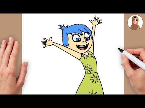 How to Draw Joy from Inside Out 2 | Easy Tutorial