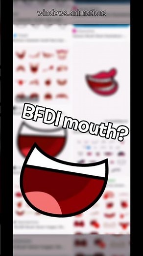 How easy is it to find the BFDI mouth on Google? #bfdi
