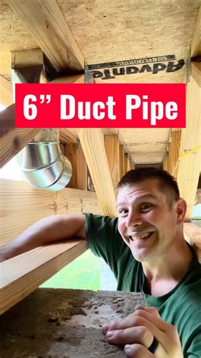 6” Duct Pipe Installation