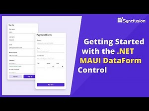 Getting Started with .NET MAUI DataForm