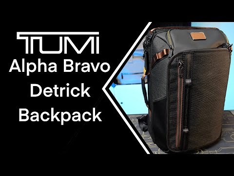 Tumi Alpha Bravo Detrick Backpack Review - Very Travel Focused!