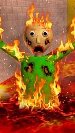 BALDİ OKULU ATEŞ İÇİNDE YANIYOR #shorts #shortsvideo #baldi #baldisbasics #horror