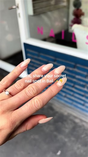 Got mine done at Colors Nails Canggu 💅 They do -50% every Tuesday! #bali #nails #canggu #tips #balitiktok