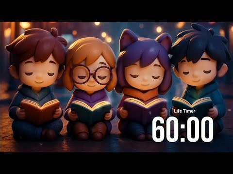 Study Timer for 1 Hour with Relaxing Tunes | Stay Calm and Focused #studytimer