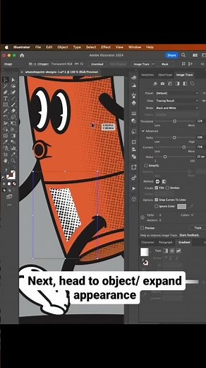 How to add halftone in Adobe Illustrator #illustrators #adobeillustrator #halftone #characterdesign