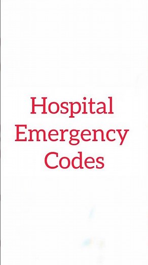 Hospital Emergency Codes 🚨 | Code Blue, Red, Yellow Explained | Nursing Shorts #shorts #nursing