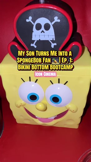 My son is officially turning me into a SpongeBob fan… 🍍😂 Episode 1: Bikini Bottom Bootcamp 💛 We started with The SpongeBob Movie: Search for SquarePants at @Icon Cinema OKC Windsor 🎬✨ Loved the SpongeBob drink and popcorn holders — plus unlimited popcorn and drinks?! Say less. 🍿🥤 We had all the snacks we needed, and the seats were sooo comfy. 😌 The transformation has officially begun… 👀🍍 @SpongeBob Am I turning into a SpongeBob fan?! 💛😂 #BrittSnackTats #BikiniBottomBootcamp #SpongeBob