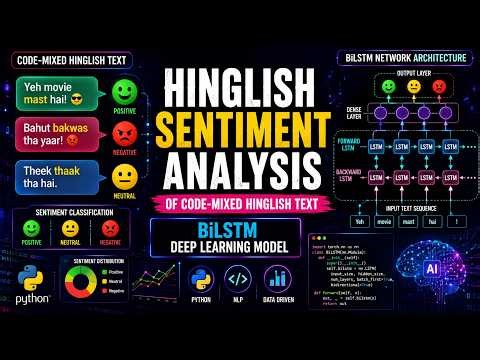 🎓 FINAL YEAR BCA PROJECT | Code-Mixed Sentiment Analysis using Deep Learning & IndicBERT