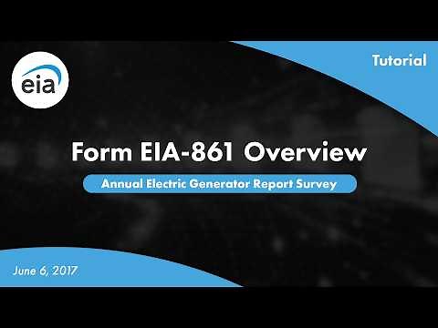 The EIA-860 Survey Form Tutorial