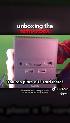 Unboxing the TEMU XBOX 😳 #qzeq #xbox #xboxseriesx #bootleg #gaming #funny