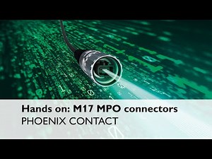 M17 MPO fiber optical data connectors from PHOENIX CONTACT