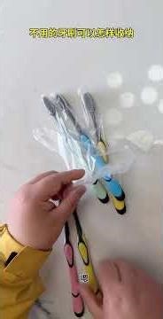 Unused toothbrushes can be stored like this#Fast Growth Plan #Youth Entertainment Creation Star