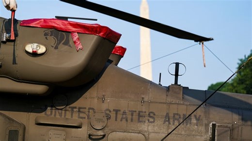 Army Golden Knights parachute team practices for 250th anniversary parade