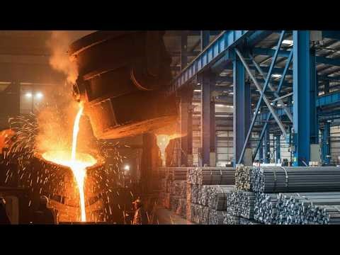 Inside Steel Factory – How Iron Rods (Rebar) Are Made