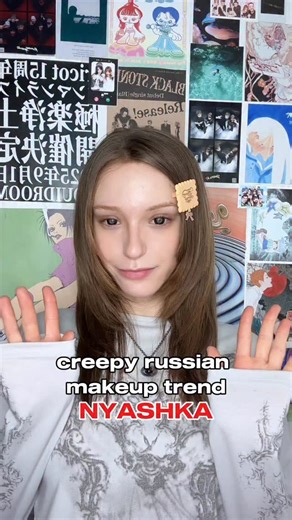 marina ♡ | conocias el maquillaje NYASHKA?? es un trend de makeup ruso muy controversial, pero creo que si se hace bien puede quedar adorable!... | Instagram
