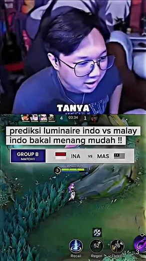 Luminaire's prediction for Indo vs Malay🤔😱 #shorts #mlbb