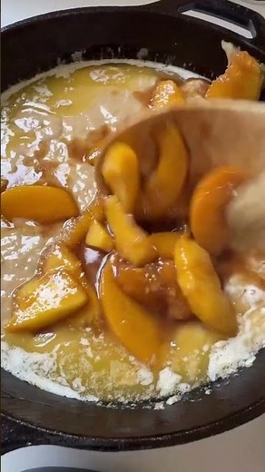 Sourdough Peach Cobbler